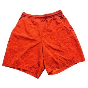 Lululemon Pace Breaker Linerless Short 7" Men's Athletic Gym Orange‎ Red Small
